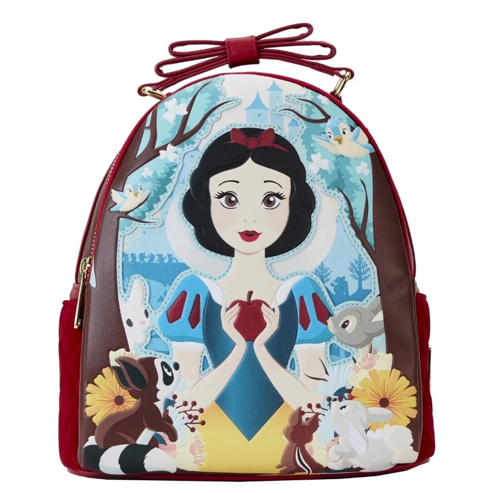 Loungefly Disney Snow White Mini Backpack New Red